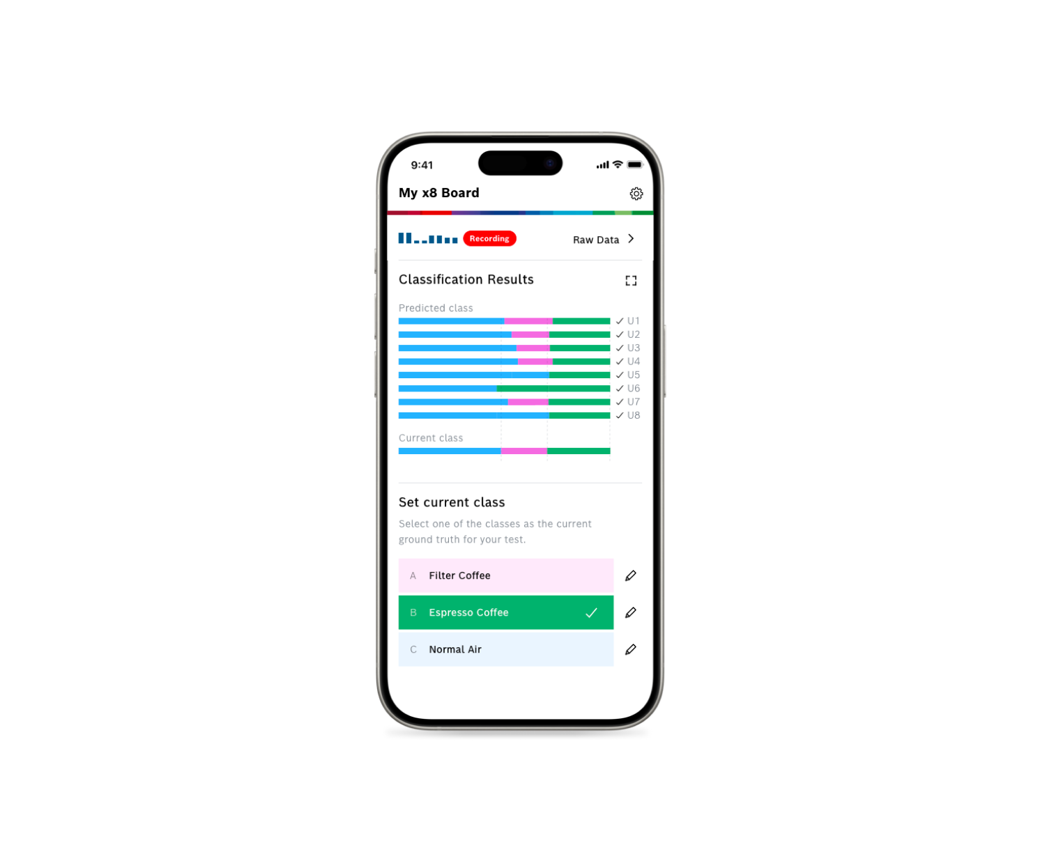 Smart phone with AI-Studio Mobile App